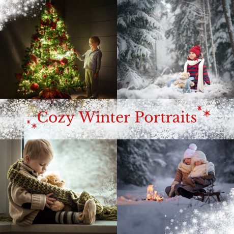 Cozy Winter Portraits – Lightroom & Photoshop editing course
