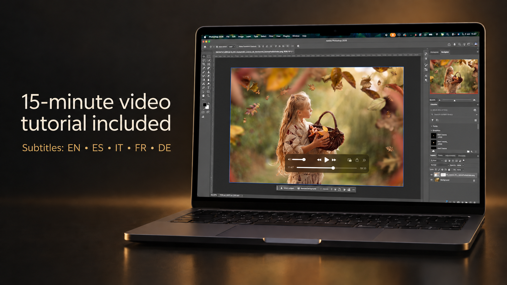 Autumn presets and overlays video tutorial