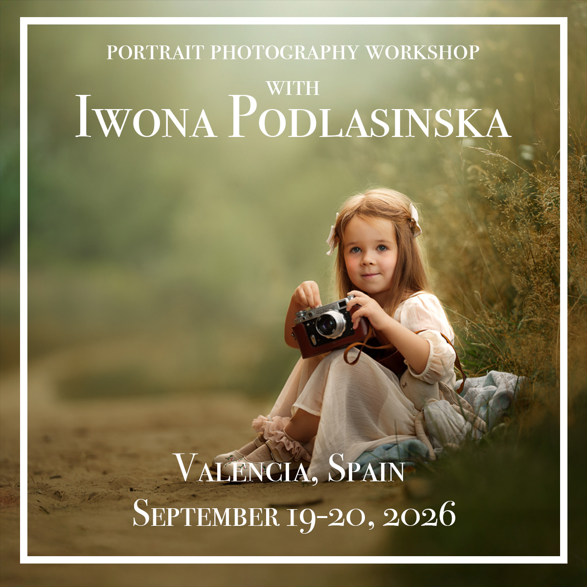Portrait photography workshop in Valencia, Spain