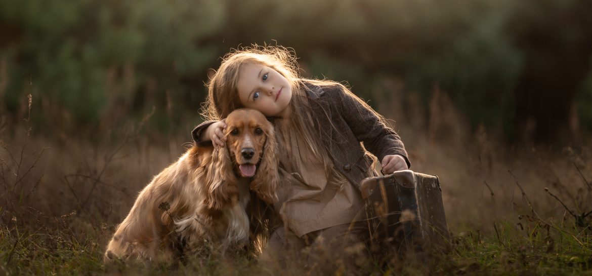 dziewczynka z psem